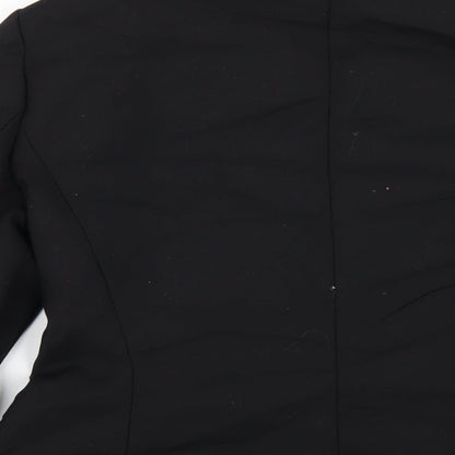 Zara Womens Black Polyester Jacket Blazer Size L