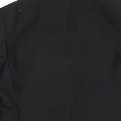 Blackberrys Mens Black Polyester Jacket Blazer Size 38 Regular