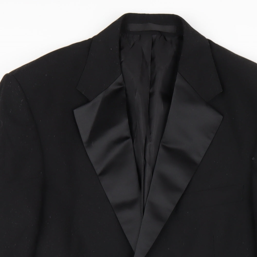 Mens UK Size 38 Marks and Spencer Regular Black Suit Jacket