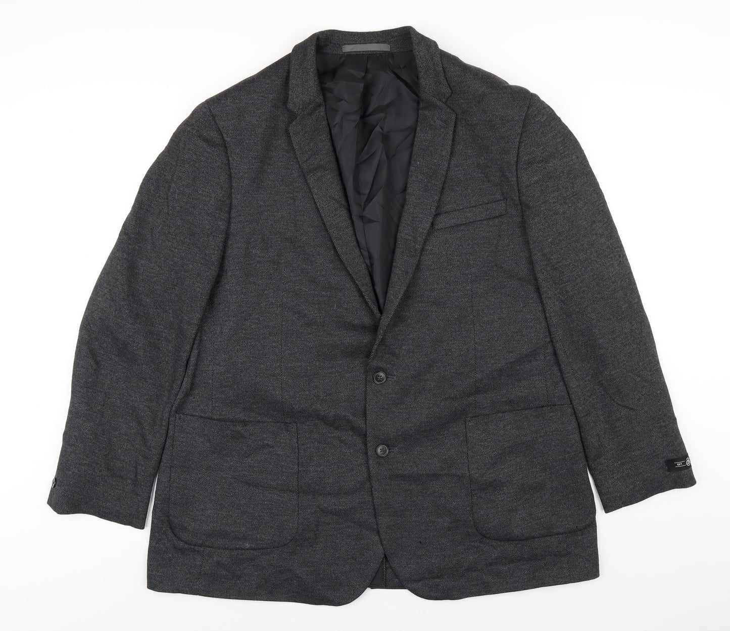 Burton Mens Grey Viscose Jacket Blazer Size 46 Regular
