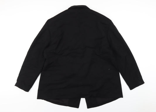 H&M Womens Black Polyester Jacket Blazer Size L
