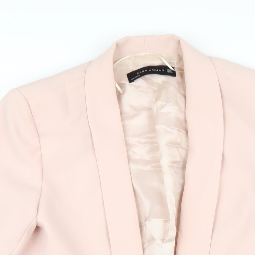 Womens UK Size S Zara Pink Jacket