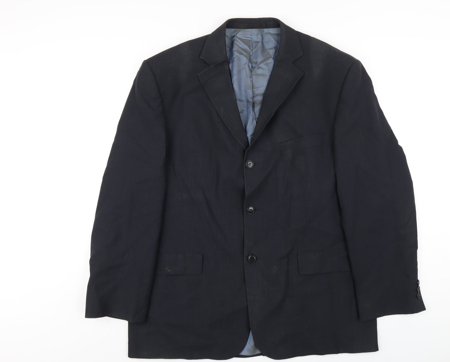 Mens UK Size 42 Marks and Spencer Regular Blue Suit Jacket