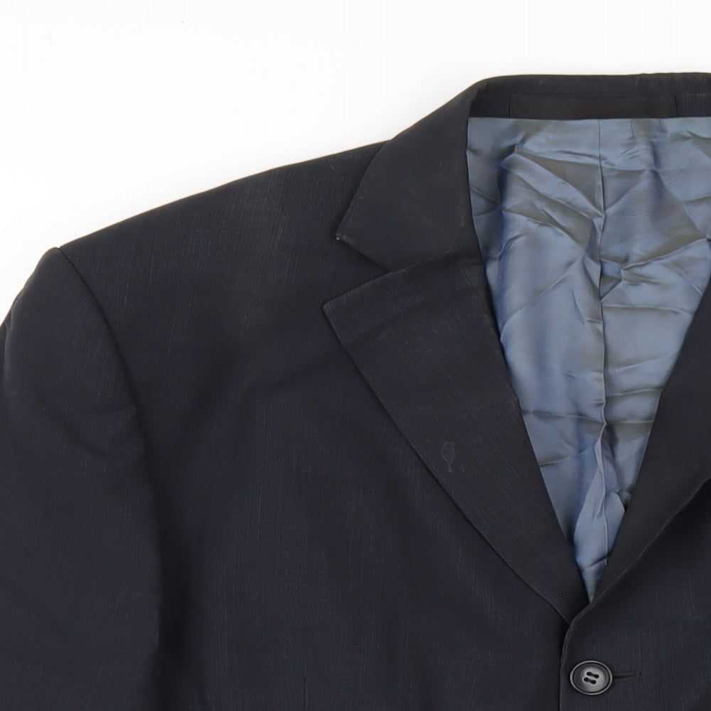Mens UK Size 42 Marks and Spencer Regular Blue Suit Jacket