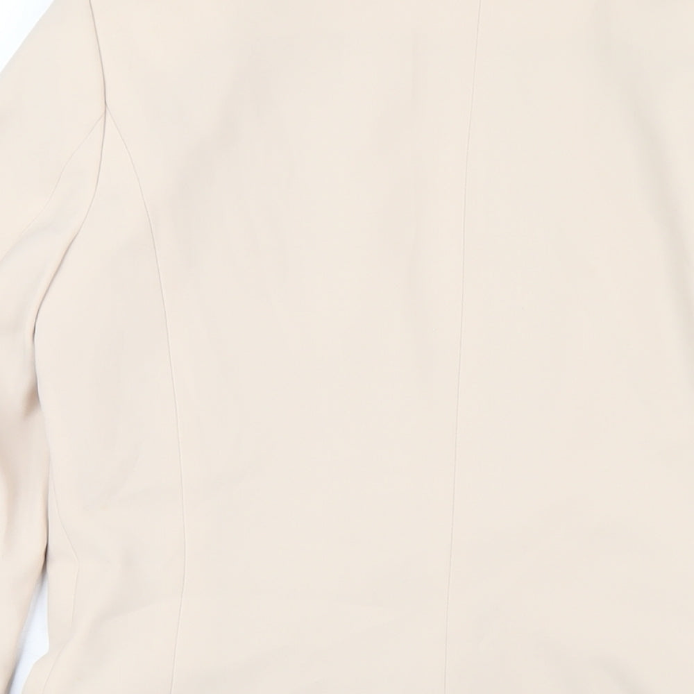 H&M Womens Beige Jacket Blazer Size 8