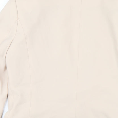 H&M Womens Beige Jacket Blazer Size 8