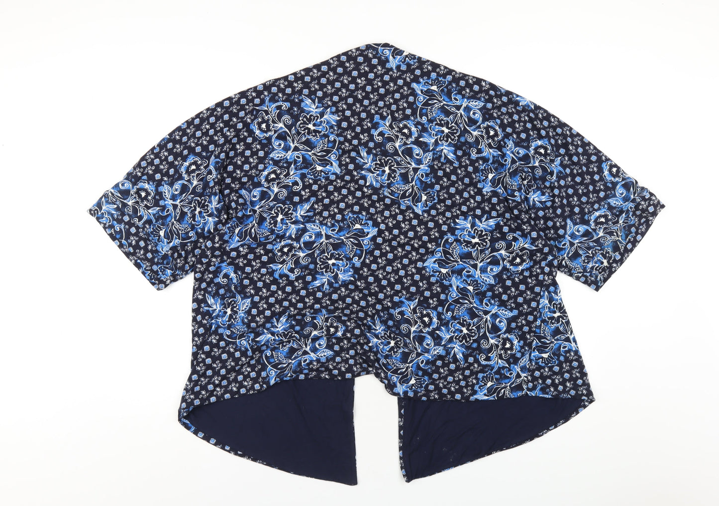 Womens UK Size M Marks and Spencer Blue Cardigan Jumper