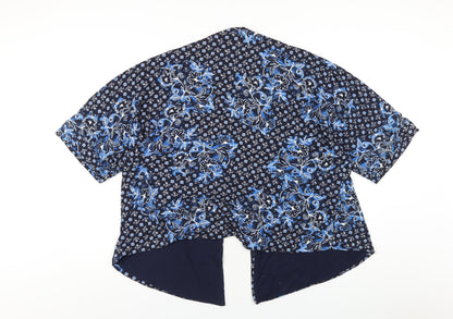 Womens UK Size M Marks and Spencer Blue Cardigan Jumper