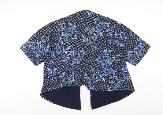Womens UK Size M Marks and Spencer Blue Cardigan Jumper