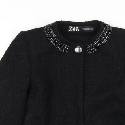 Womens UK Size XS Zara Black Jacket