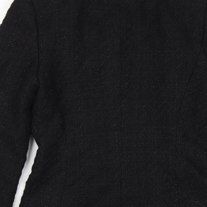 Womens UK Size XS Zara Black Jacket