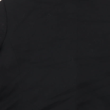 NEXT Womens Black Polyester Jacket Blazer Size 16