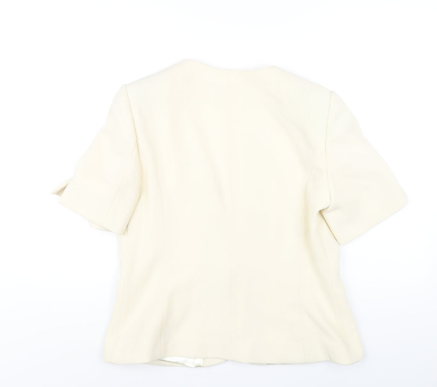 Klass Womens Ivory Jacket Size 16 Button