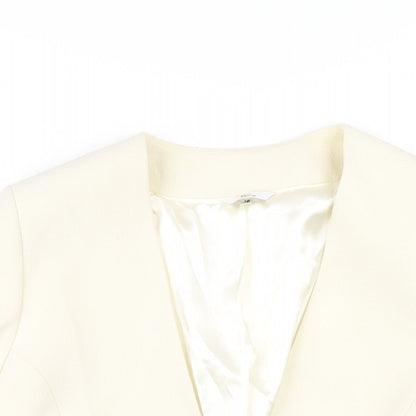 Klass Womens Ivory Jacket Size 16 Button