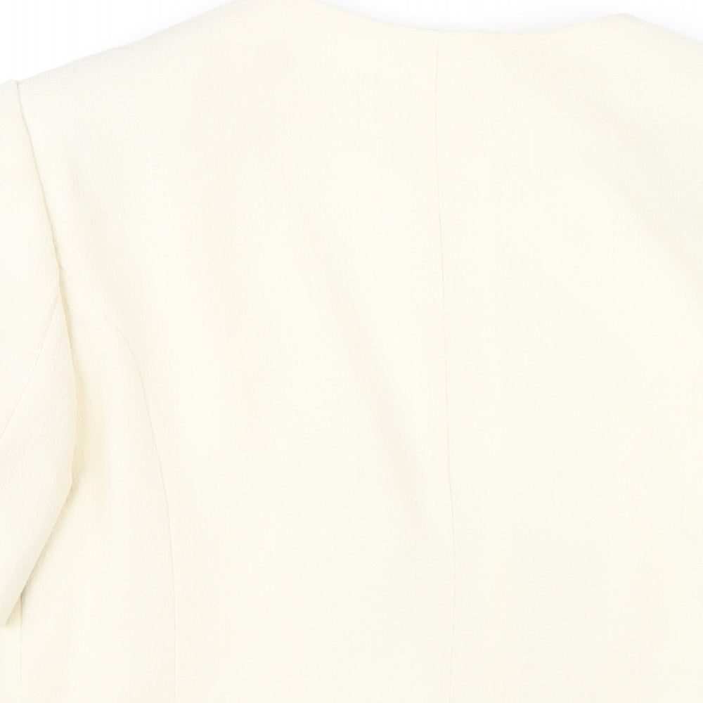 Klass Womens Ivory Jacket Size 16 Button
