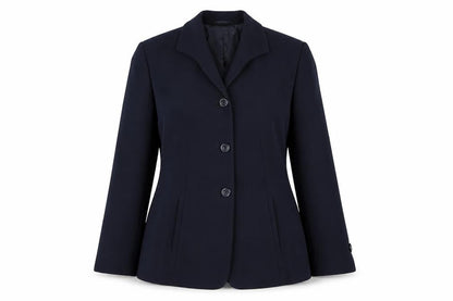 SHE Womens Blue Jacket Blazer Size 10 Button