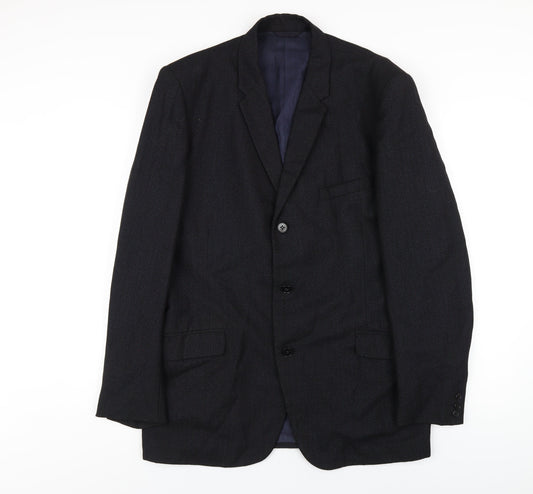 Mens UK Size 40 Burton Regular Blue Suit Jacket