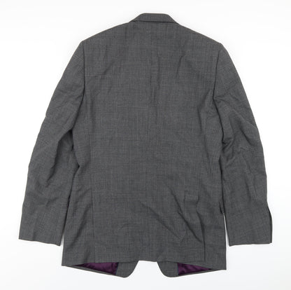 Autograph Mens Grey Wool Jacket Blazer Size 40 Regular