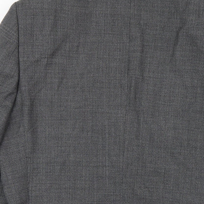 Autograph Mens Grey Wool Jacket Blazer Size 40 Regular