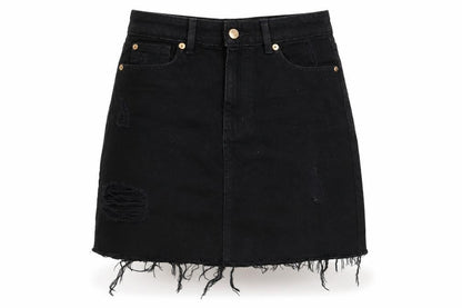 Womens UK Size 8 F&F A-Line Denim Skirt