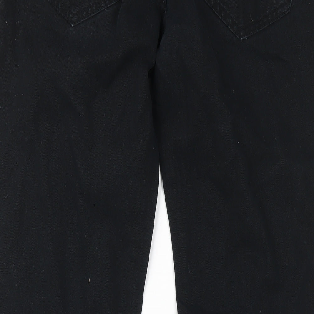Mens UK Size 28 in Peacocks Slim Fit Straight Black Jeans