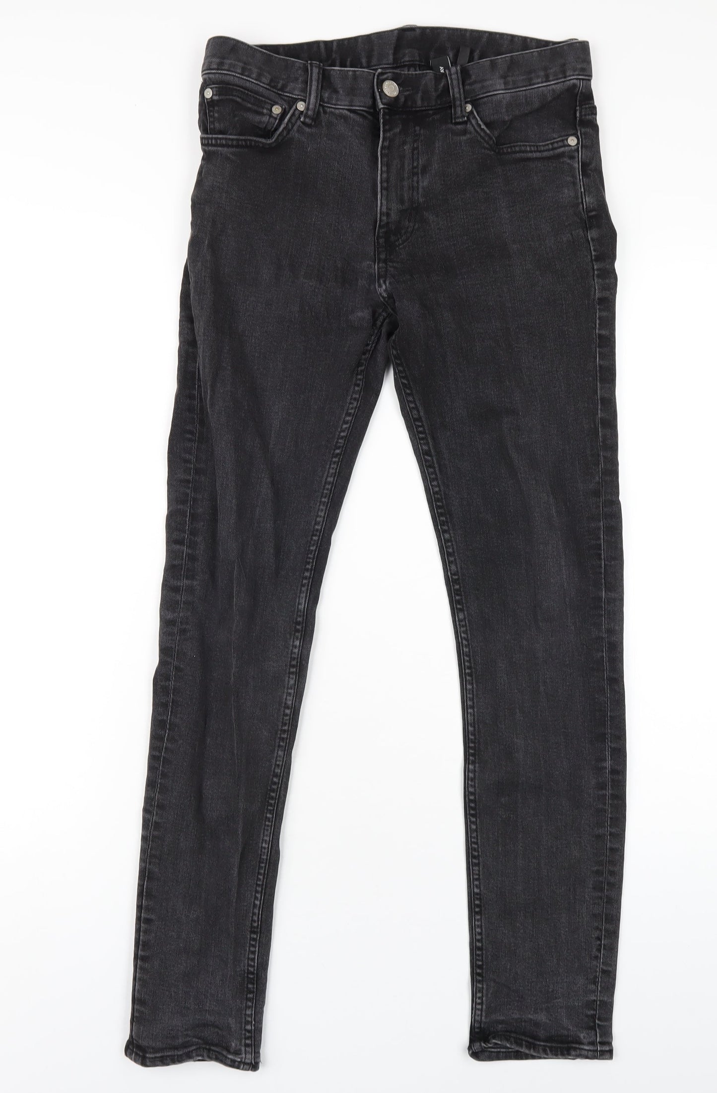 Womens UK Size 28 Weekday Regular Fit Skinny Black Jeans