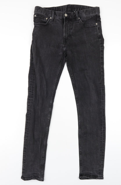 Womens UK Size 28 Weekday Regular Fit Skinny Black Jeans