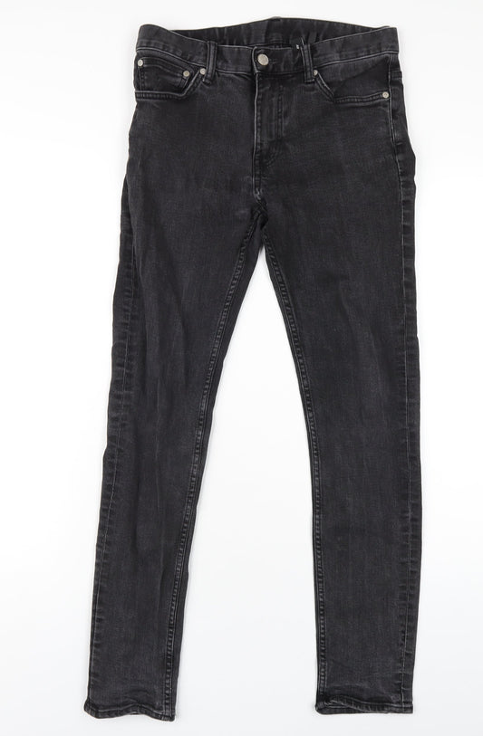 Womens UK Size 28 Weekday Regular Fit Skinny Black Jeans