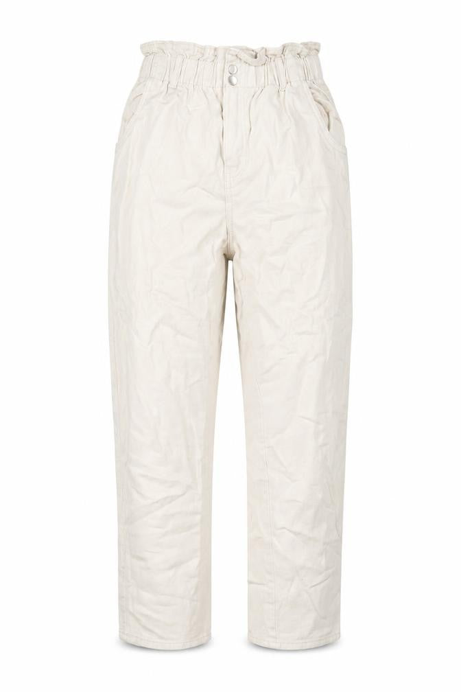 Womens UK Size 10 H&M Regular Fit Straight Ivory Jeans