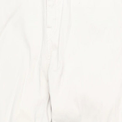 GANT Mens Ivory Cotton Tapered Jeans Size 38 in L32 in Regular Zip