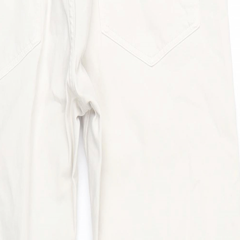 GANT Mens Ivory Cotton Tapered Jeans Size 38 in L32 in Regular Zip