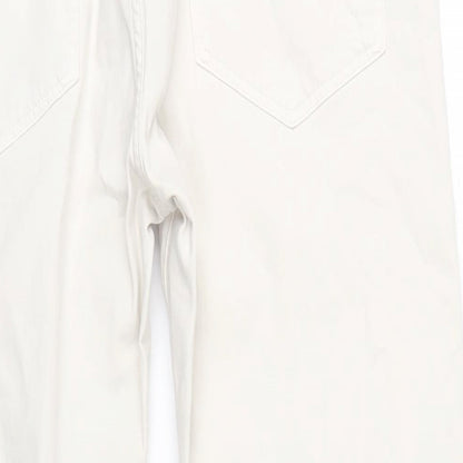 GANT Mens Ivory Cotton Tapered Jeans Size 38 in L32 in Regular Zip