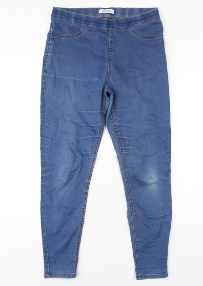 Womens UK Size 12 Marks and Spencer Regular Fit Jegging Blue Jeans