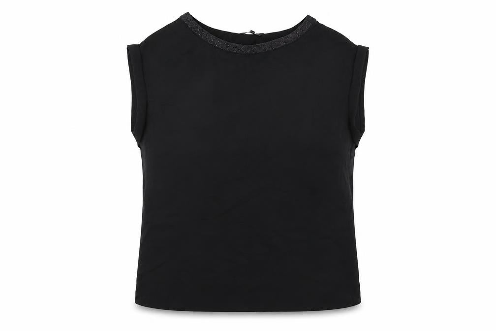 Womens UK Size 10 NEXT Black Basic Blouse