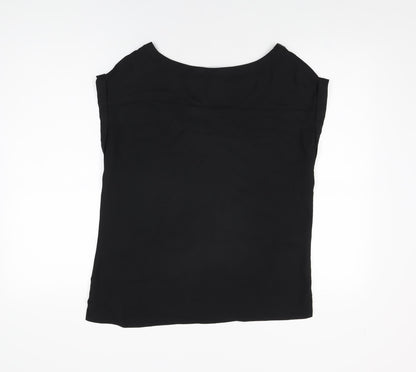 Womens UK Size 10 NEXT Black Basic Blouse