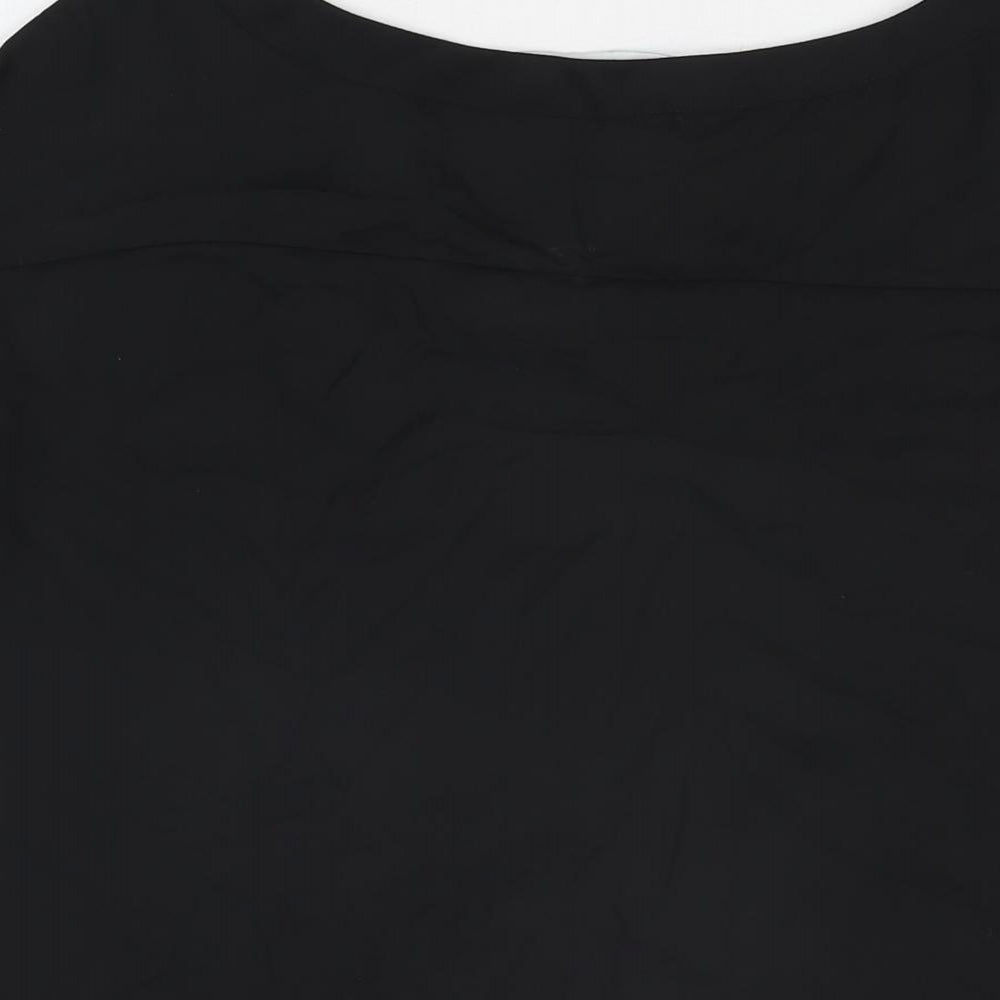Womens UK Size 10 NEXT Black Basic Blouse