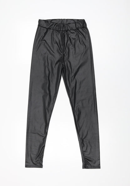 Womens UK Size 4 Boohoo  Pedal Pusher Black Leggings