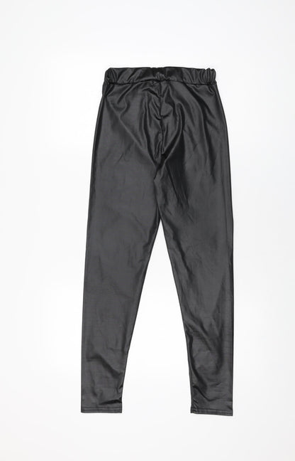 Womens UK Size 4 Boohoo  Pedal Pusher Black Leggings