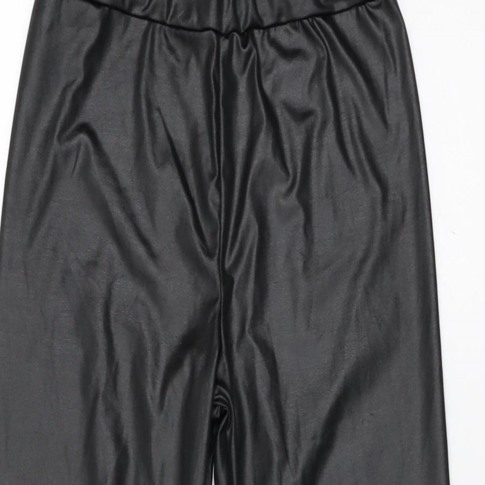 Womens UK Size 4 Boohoo  Pedal Pusher Black Leggings