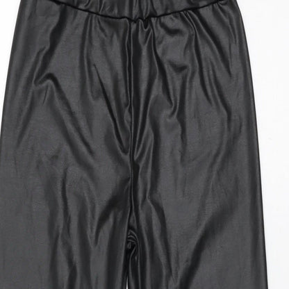 Womens UK Size 4 Boohoo  Pedal Pusher Black Leggings