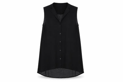 Womens UK Size 6 H&M Black Basic Button-Up