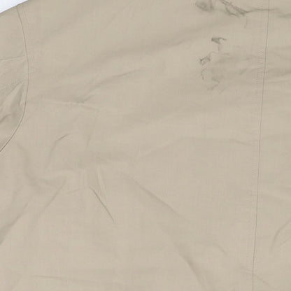 Wolsey Mens Beige Overcoat Coat Size M Button