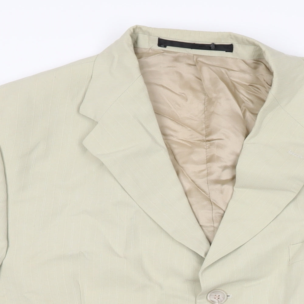 Marks and Spencer Mens Beige Lyocell Jacket Suit Jacket Size 42 Regular