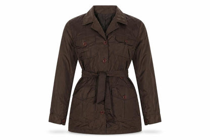 Womens UK Size 10 Miss Selfridge Brown Overcoat