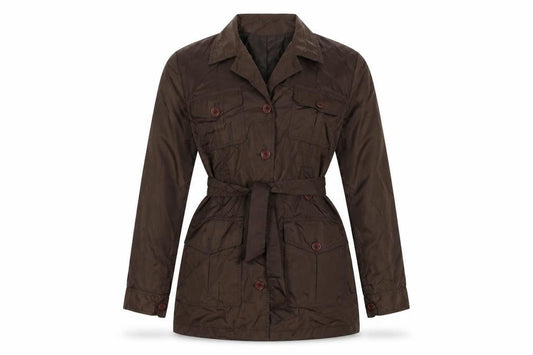 Womens UK Size 10 Miss Selfridge Brown Overcoat