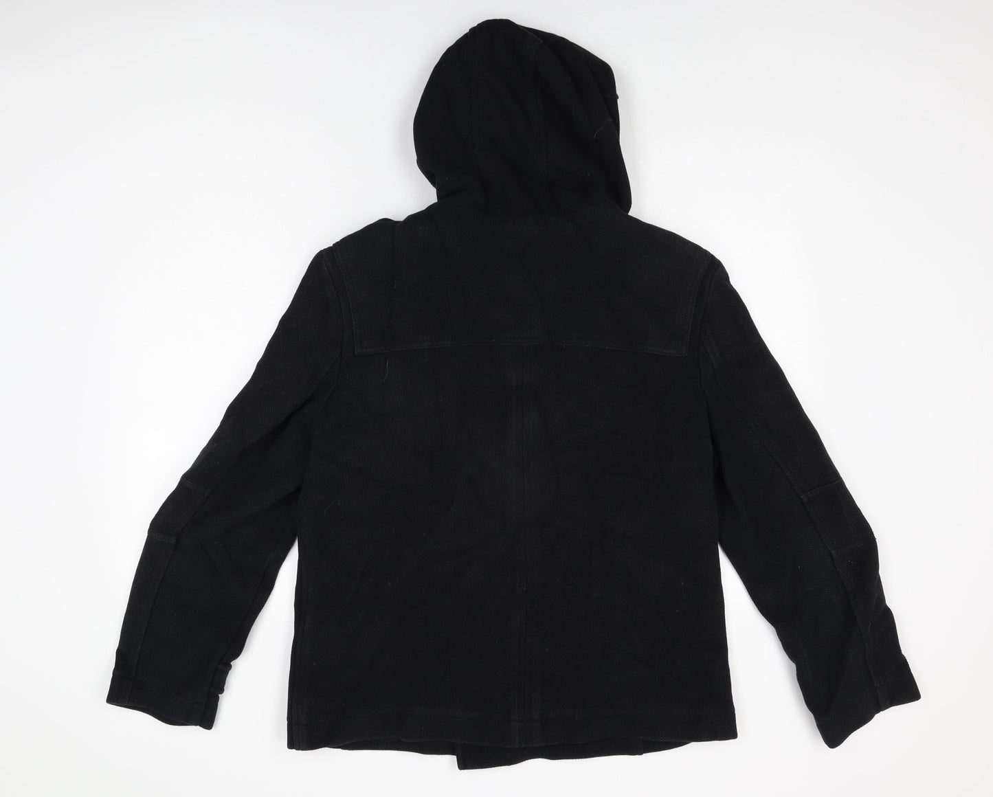 Zara Mens Blue Overcoat Coat Size XL Zip