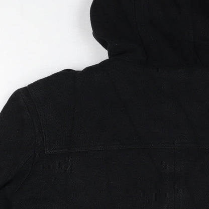 Zara Mens Blue Overcoat Coat Size XL Zip