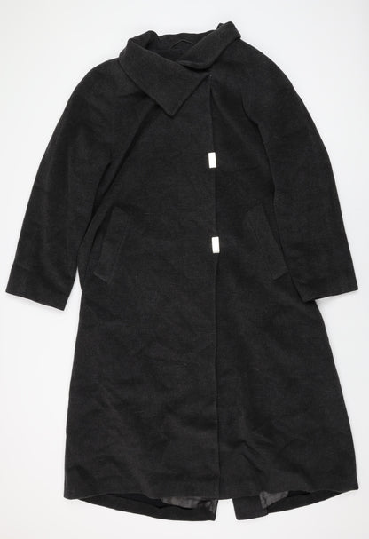 Womens UK Size 14 Classic Grey Overcoat