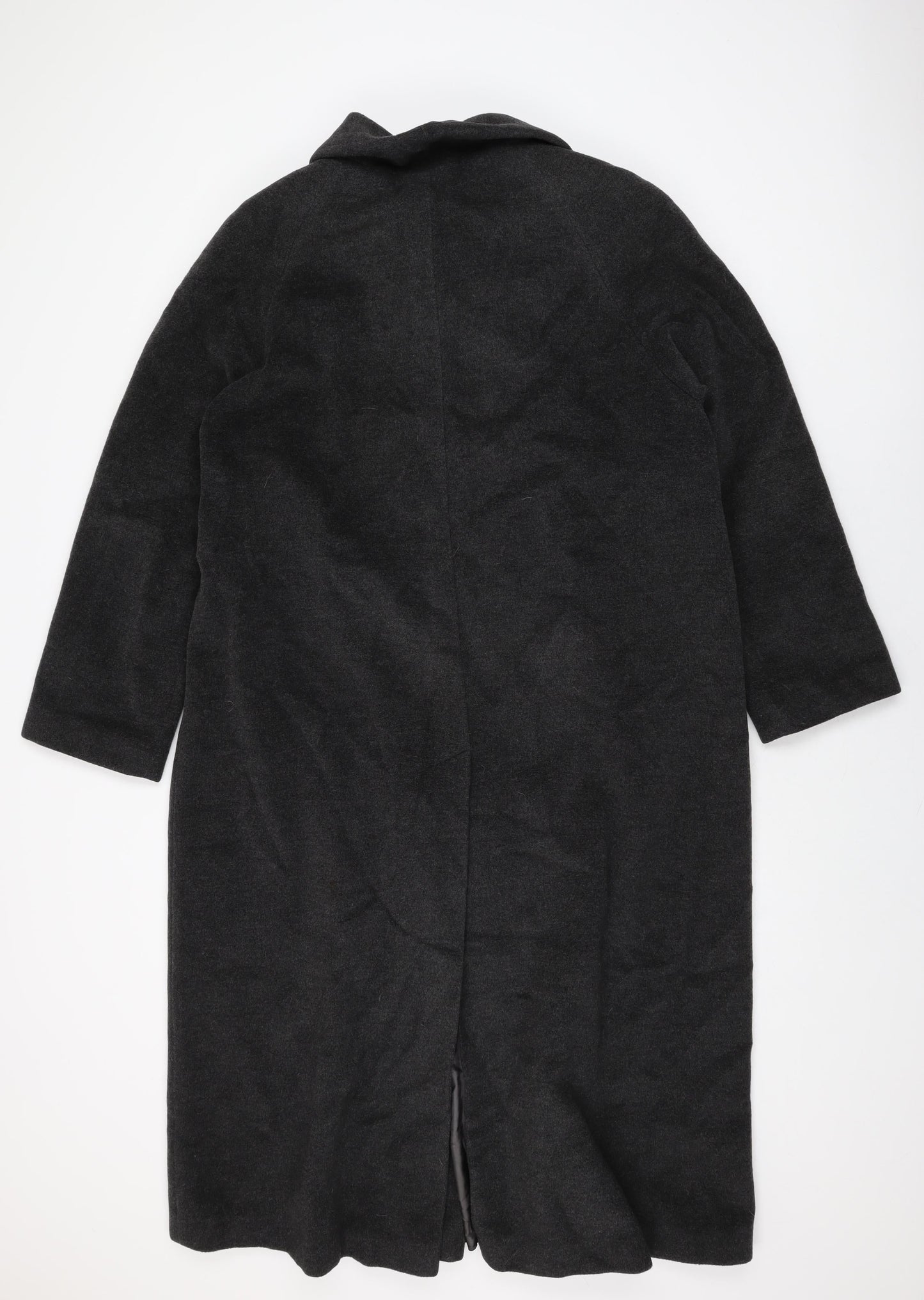 Womens UK Size 14 Classic Grey Overcoat