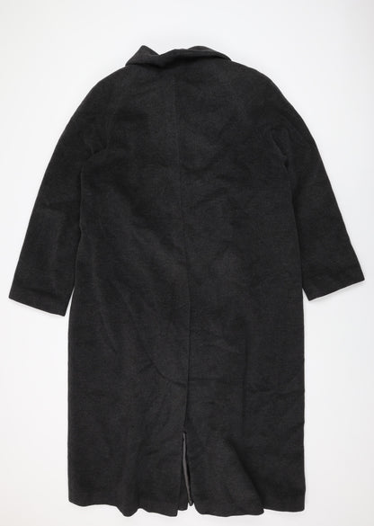 Womens UK Size 14 Classic Grey Overcoat